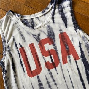 USA tie dye tank